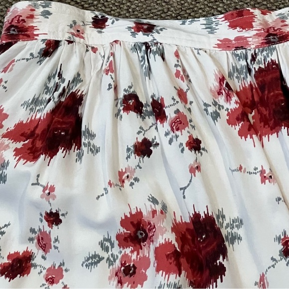 AMERICAN EAGLE OUTFITTERS short skirt floral XL extra large lined elastic waist - Picture 6 of 6